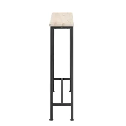 SoBuy Konsola do przedpokoju Jasny dąb 120x20x80cm Nowoczesny FSB19-XL-Z