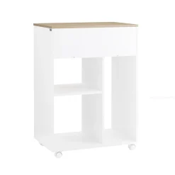 SoBuy Kontener biurowy z jedną szufladą 63x42x88cm Nowoczesny ASK10-NW