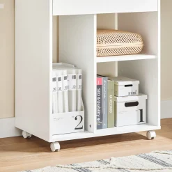 SoBuy Kontener biurowy z jedną szufladą 63x42x88cm Nowoczesny ASK10-NW