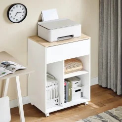 SoBuy Kontener biurowy z jedną szufladą 63x42x88cm Nowoczesny ASK10-NW
