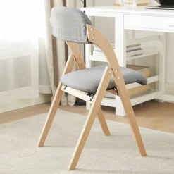 SoBuy Krzesło składane Jasnoszary 54x47x81cm FST92-N