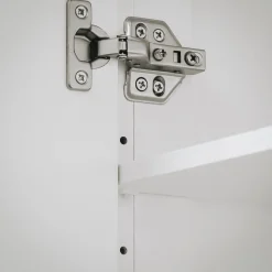 SoBuy Niska szafka łazienkowa z dwoma drzwiczkami Biały 70x35x89cm BZR121-W