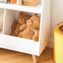 SoBuy Regał dziecięcy Biały 86x36x77cm Funkcjonalny KMB19-W