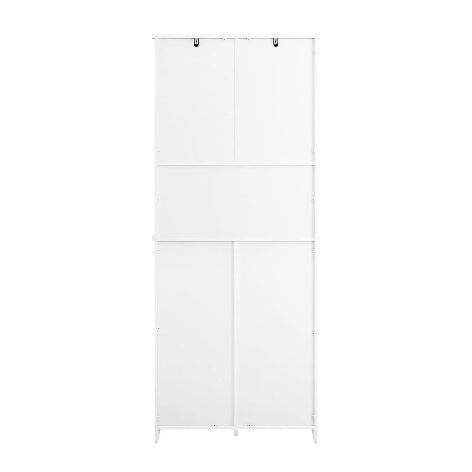 SoBuy Słupek łazienkowy z czterema drzwiczkami Biały 70x37x170cm BZR150-W
