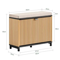 SoBuy Szafka na buty z jednymi drzwiami 60x24x50cm FSR201-N