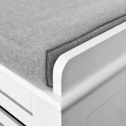 SoBuy Szafka na buty z trzema szufladami Biały 105x35x43cm FSR23-W