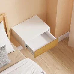 SoBuy Szafka nocna wisząca z szufladą Biały 40x29x15 cm FBT174-E-WN