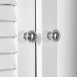 SoBuy Wisząca szafka z 2 drzwiczkami Biały 65x14x49cm BZR55-W