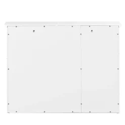SoBuy Wisząca szafka z 2 drzwiczkami Biały 65x14x49cm BZR55-W