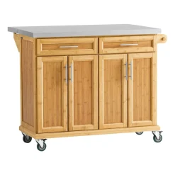 SoBuy Wyspa kuchenna z dwiema szufladami 115x71x92.5cm Funkcjonalny FKW69-N