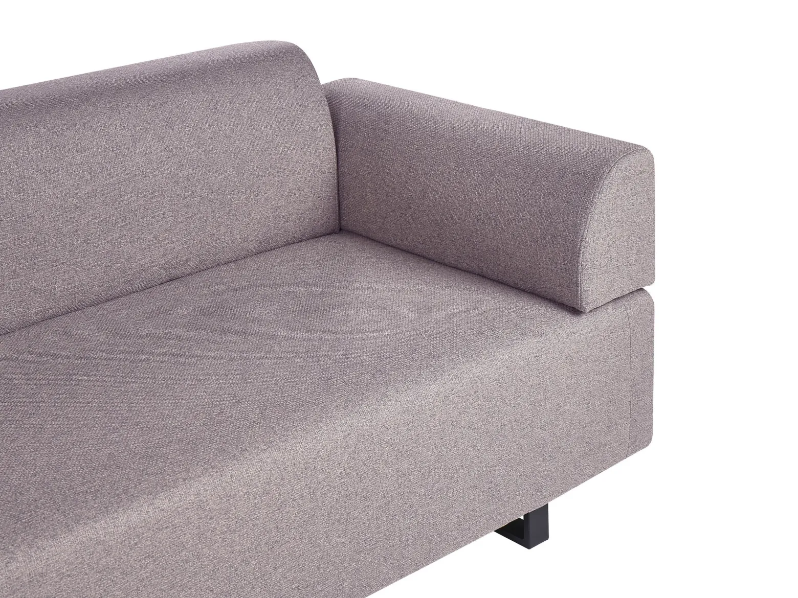 Sofa 3-osobowa ze stolikami brązowa