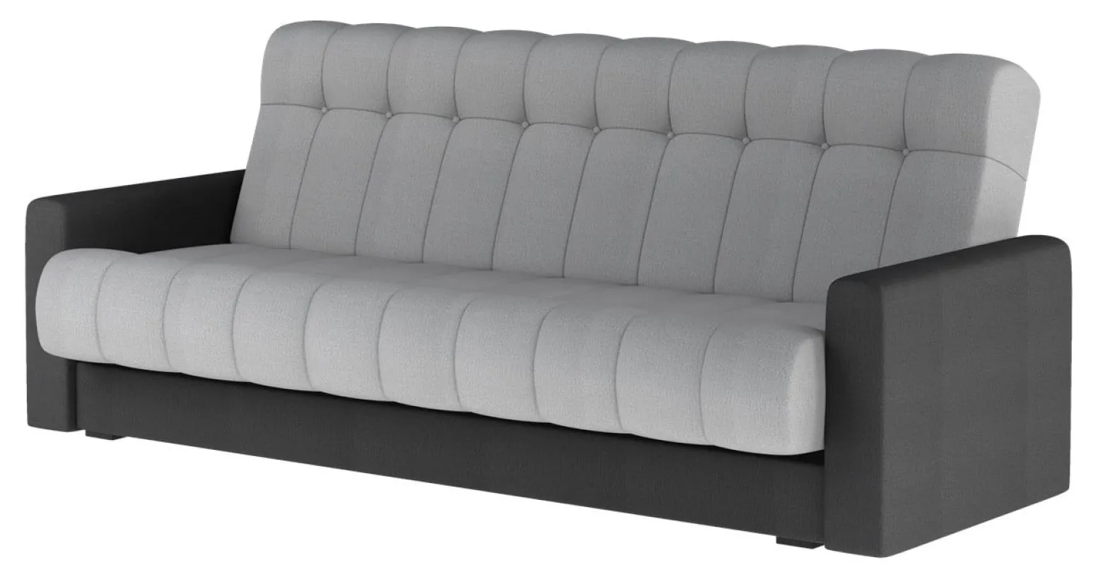 Sofa rozkładana z funkcją spania GARETT szara/czarna