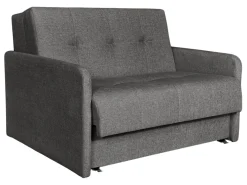 Sofa dwuosobowa Como z funkcja spania i pojemnikiem szara