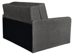 Sofa dwuosobowa Como z funkcja spania i pojemnikiem szara