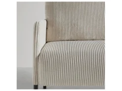 Sofa dwuosobowa Cord nierozkładana beżowa