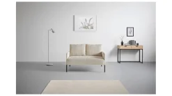 Sofa dwuosobowa Cord nierozkładana beżowa