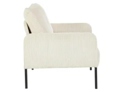 Sofa dwuosobowa Cord nierozkładana beżowa