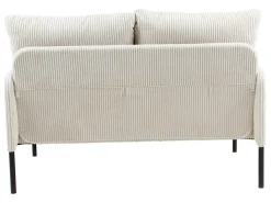 Sofa dwuosobowa Cord nierozkładana beżowa