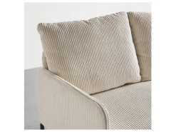 Sofa dwuosobowa Cord nierozkładana beżowa