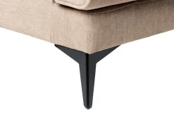 Sofa dwuosobowa tapicerowana jasnobrązowa