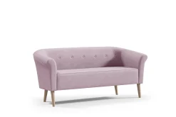 Sofa ESPERO z guzikami styl skandynawski 3 osobowa welur riviera 62