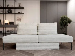 Sofa HANA 4w1 system wielofunkcyjny sztruks beż