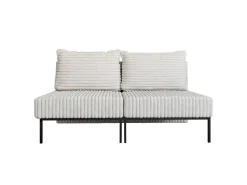 Sofa HANA 4w1 system wielofunkcyjny sztruks beż