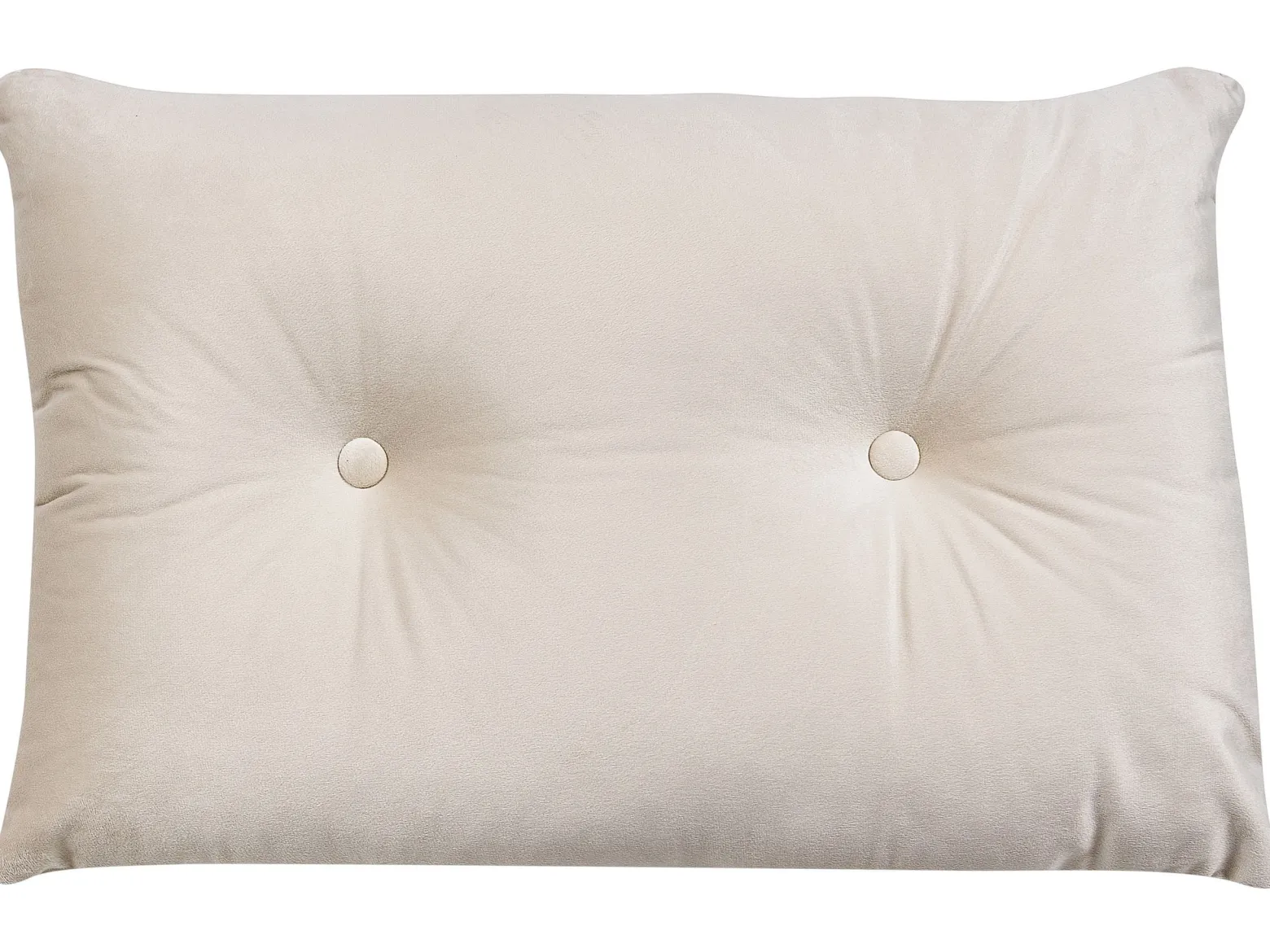 Sofa kanapa dwuosobowa welur beżowa