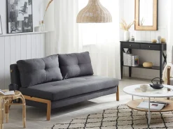 Sofa kanapa rozkładana 2-osobowa szara