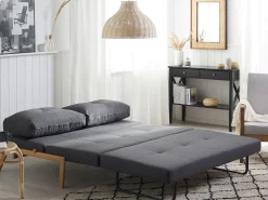 Sofa kanapa rozkładana 2-osobowa szara