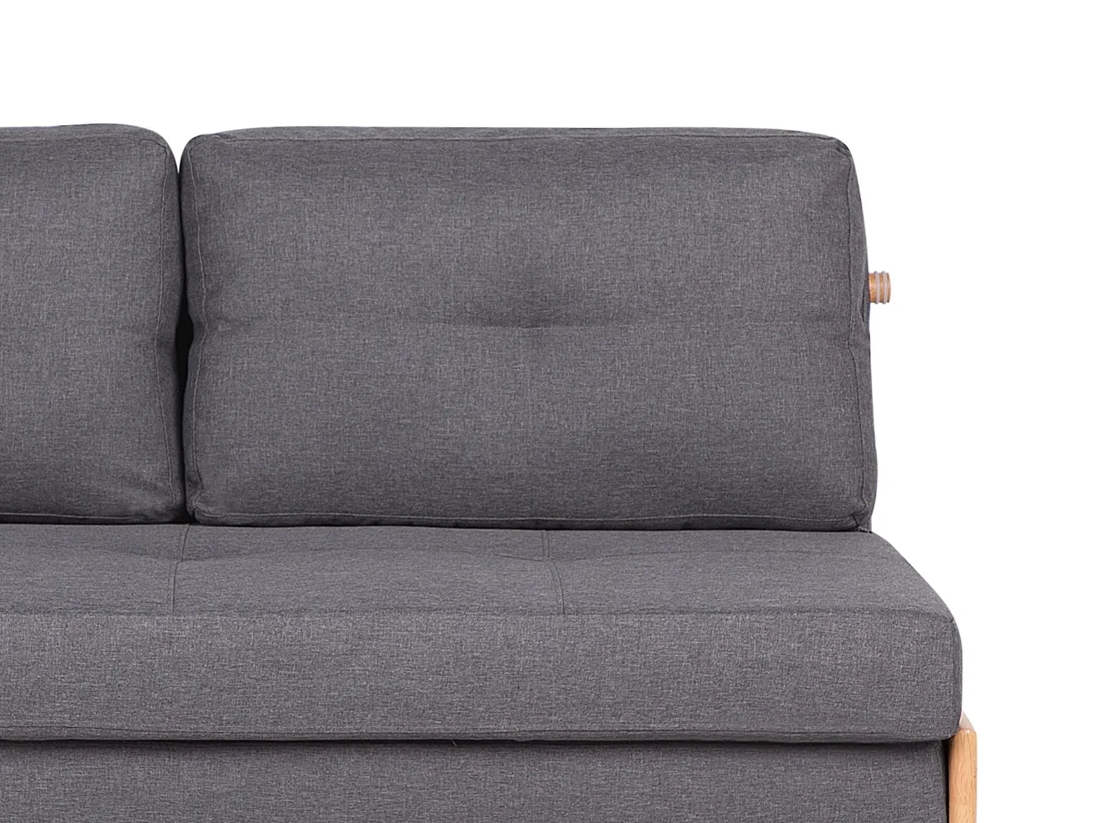 Sofa kanapa rozkładana 2-osobowa szara