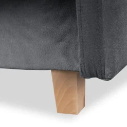 Sofa Kanapa Rozkładana z Funkcją Spania Wersalka Dwuosobowa Szara CUBA