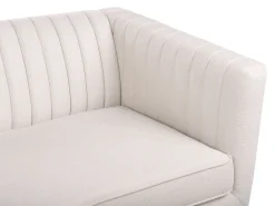 Sofa kanapa tapicerowana 3-osobowa beżowa