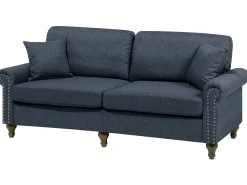 Sofa kanapa trzyosobowa tkanina szara