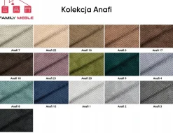 Sofa kanapa uszak Bonito skandynawska sztruks paski Family Meble szara