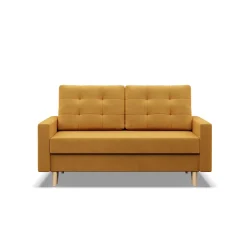 Sofa kanapa z funkcją spania ŻÓŁTA bonell