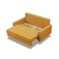 Sofa kanapa z funkcją spania ŻÓŁTA bonell