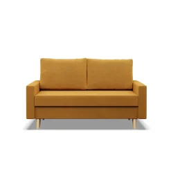 Sofa kanapa z funkcją spania ŻÓŁTA