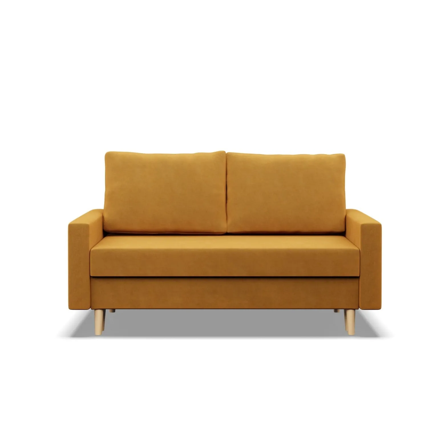 Sofa kanapa z funkcją spania ŻÓŁTA