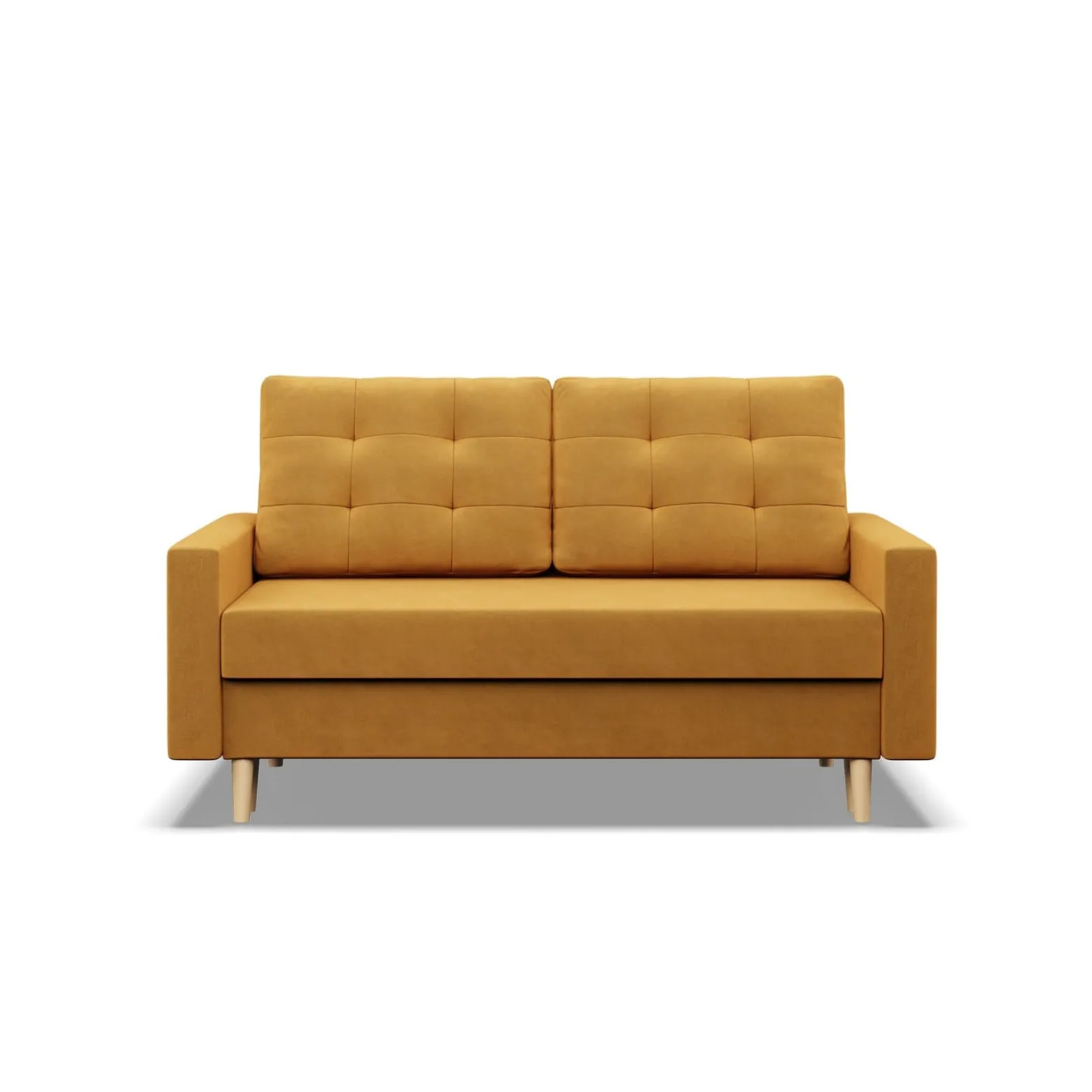 Sofa kanapa z funkcją spania ŻÓŁTA