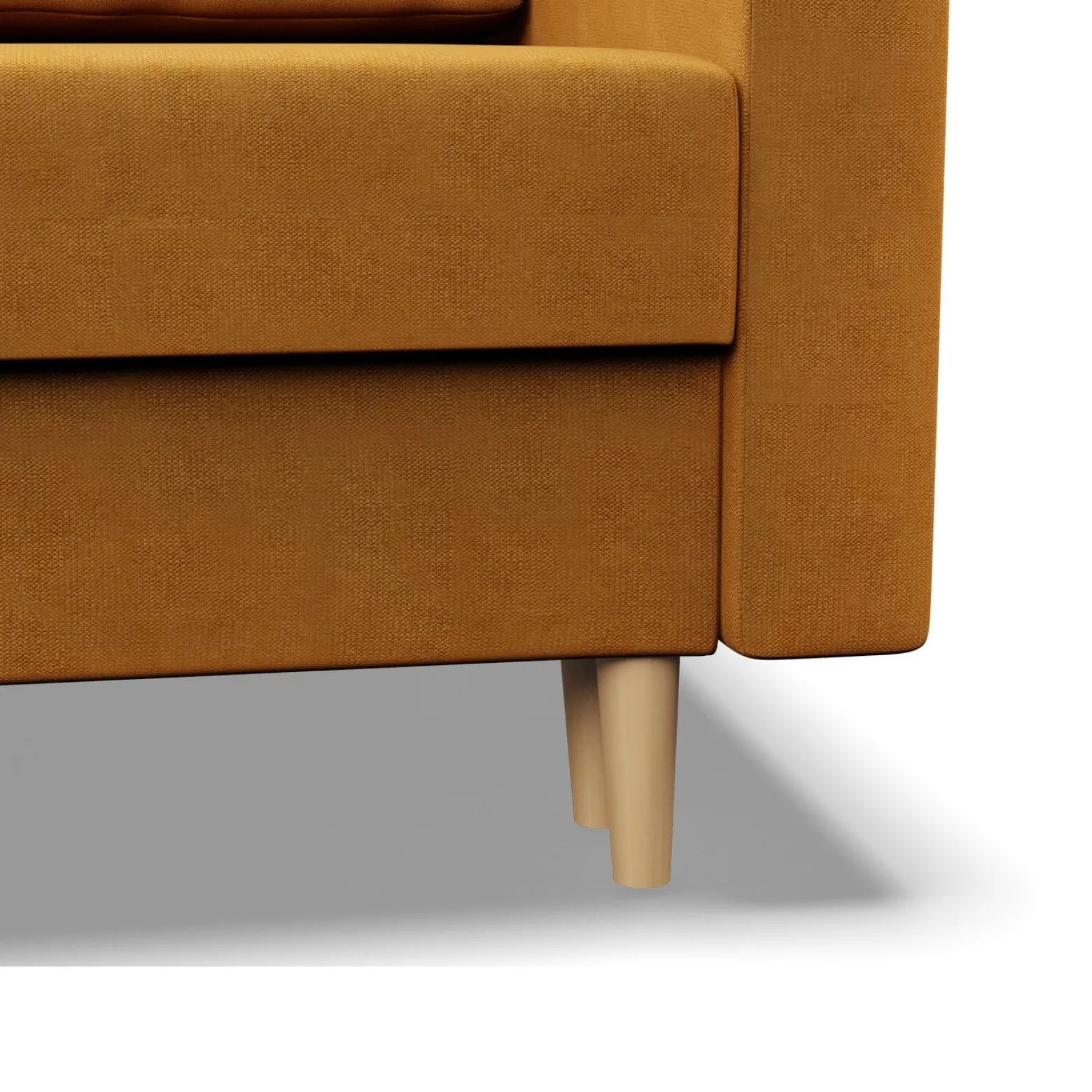 Sofa kanapa z funkcją spania ŻÓŁTA