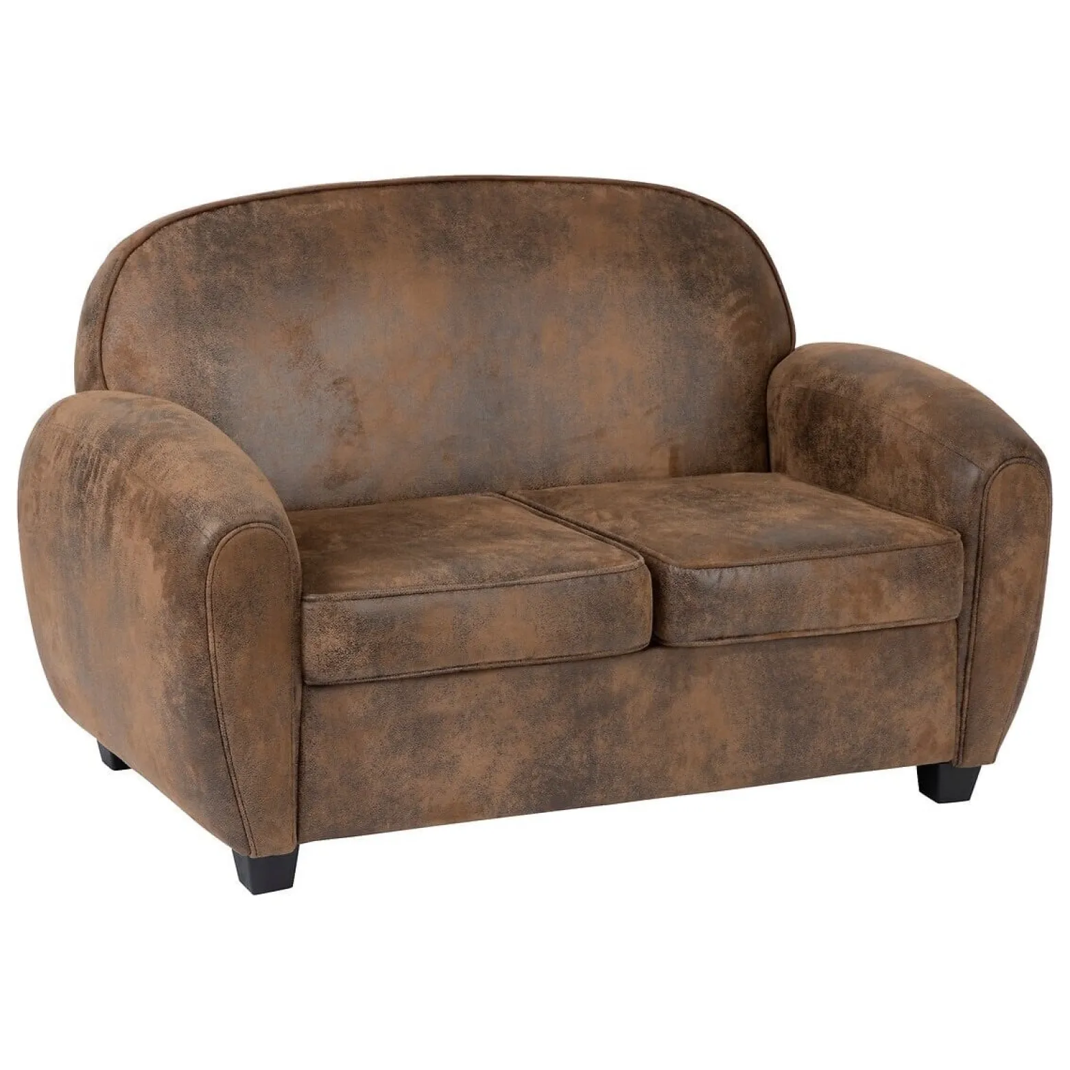 Sofa klubowa Stanis w stylu Vintage skóra ekologiczna
