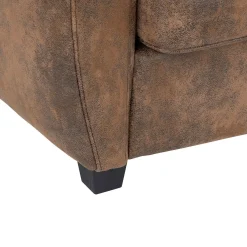 Sofa klubowa Stanis w stylu Vintage skóra ekologiczna