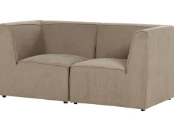 Sofa modułowa 2-osobowa sztruks beżowoszara