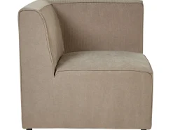 Sofa modułowa 2-osobowa sztruks beżowoszara