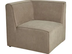 Sofa modułowa 2-osobowa sztruks beżowoszara