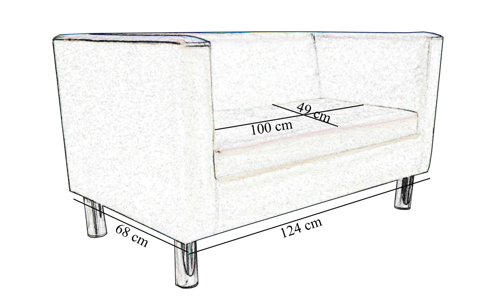Sofa Monaco nogi 20 venge MG09