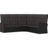Sofa narożna Czarny Technorattan vidaXL