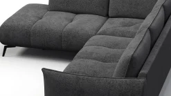 Sofa narożna 5 osobowa lewa AERA, ciemnoszara