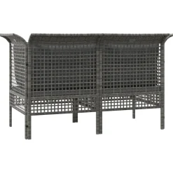 Sofa narożna Szary Technorattan Sofa narożna (2 szt.) vidaXL